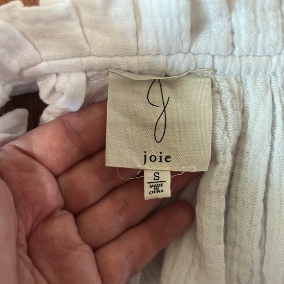Joie Cotton Gauze Ruffle Collar White Sleeveless
Top Small - Picture 6 of 10